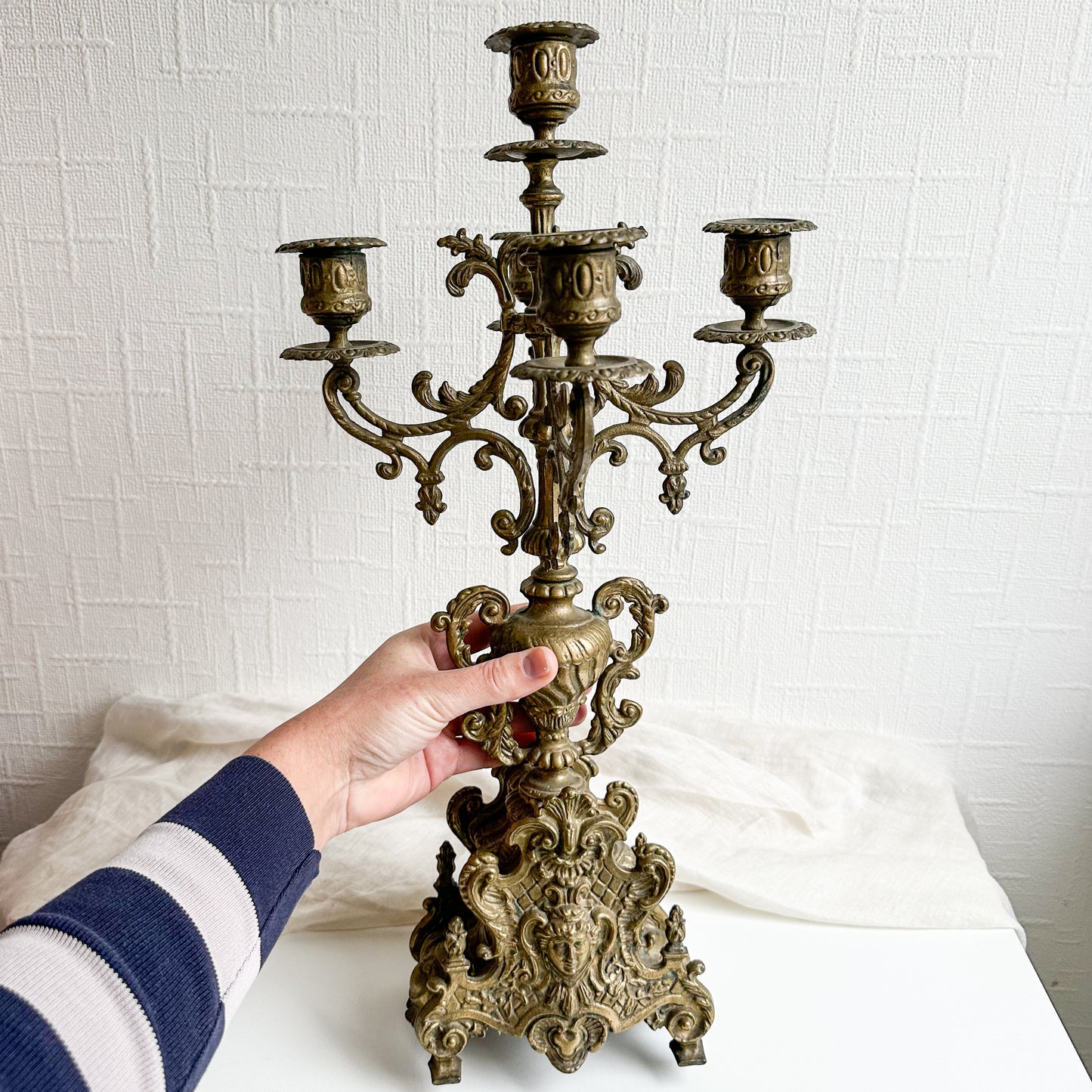 Ornate Bronze Candelabra