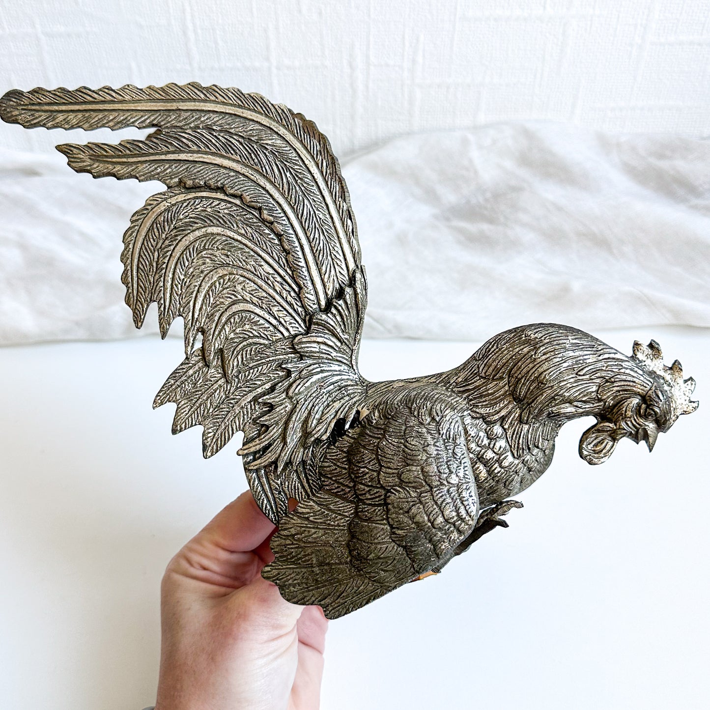 Metal Rooster Figurine