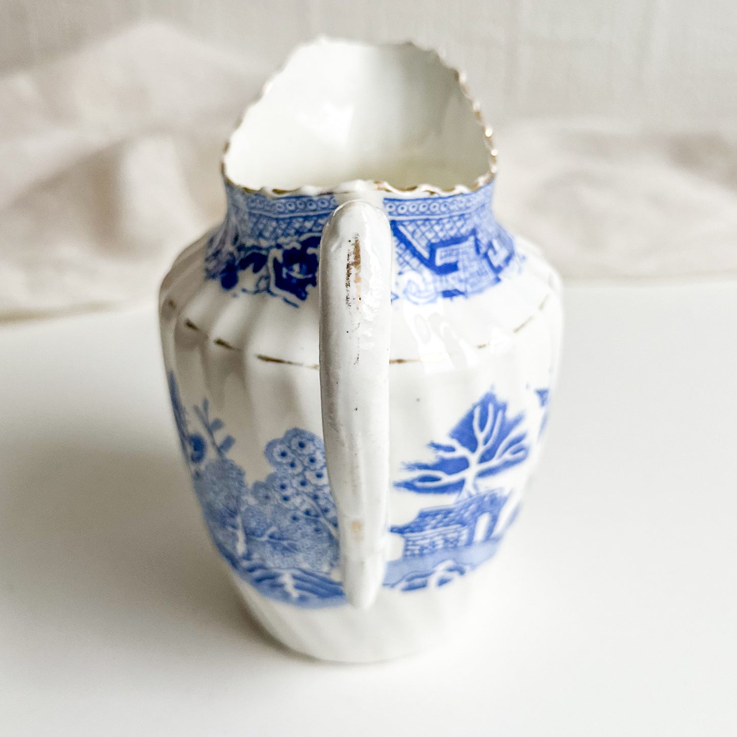 Antique Blue & White Milk Jug