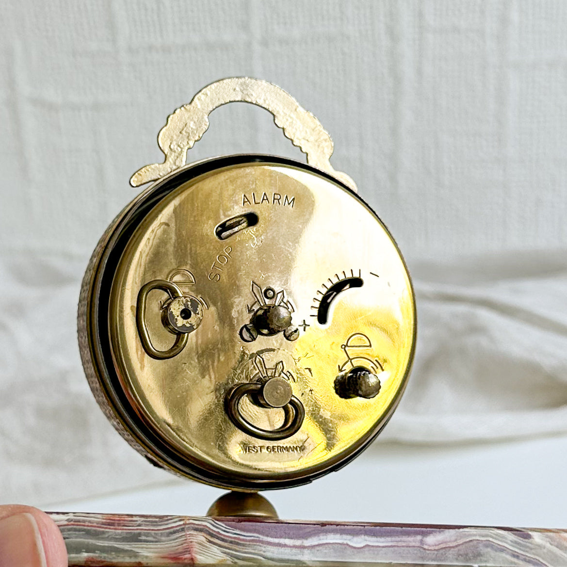 Onyx and Brass Clock