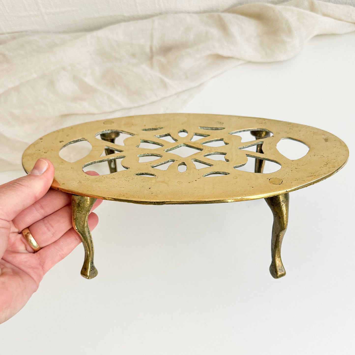 Brass Fireside Trivet