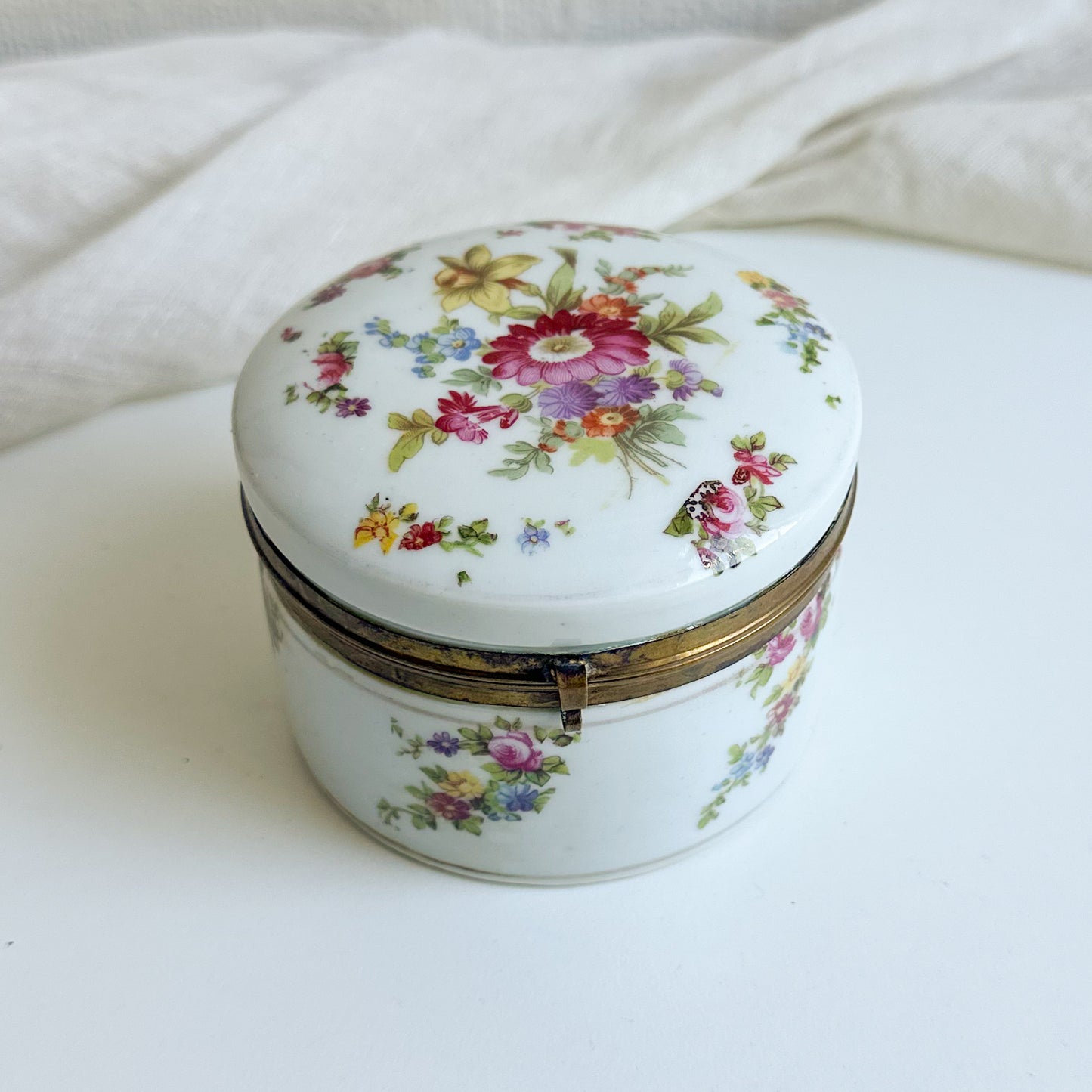 Floral Porcelain Jewellery Box