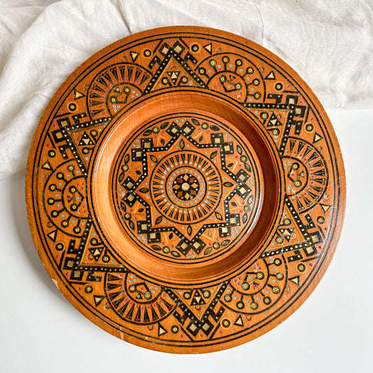 Inlaid Wooden Wall Plate