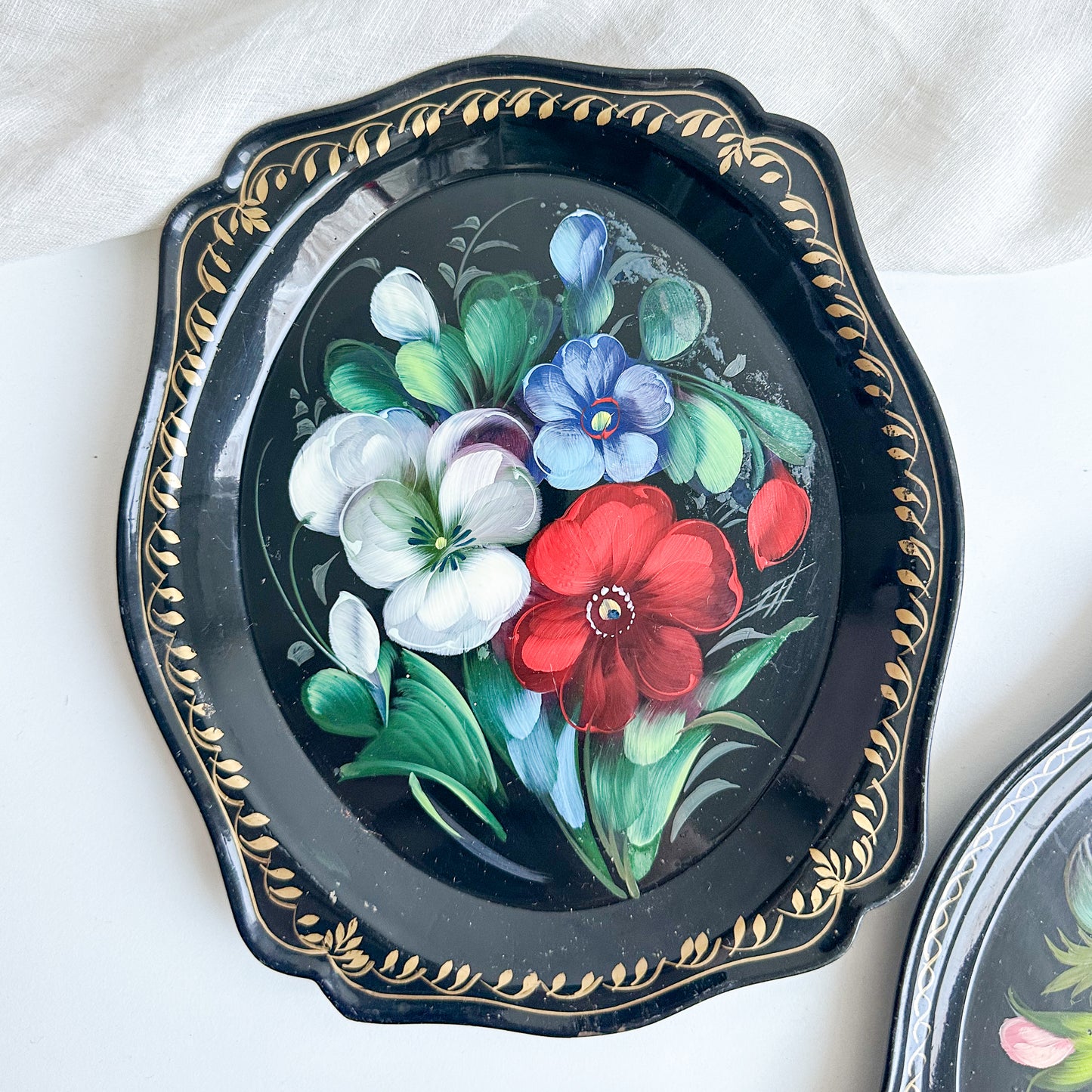 Pair of Russian Trays