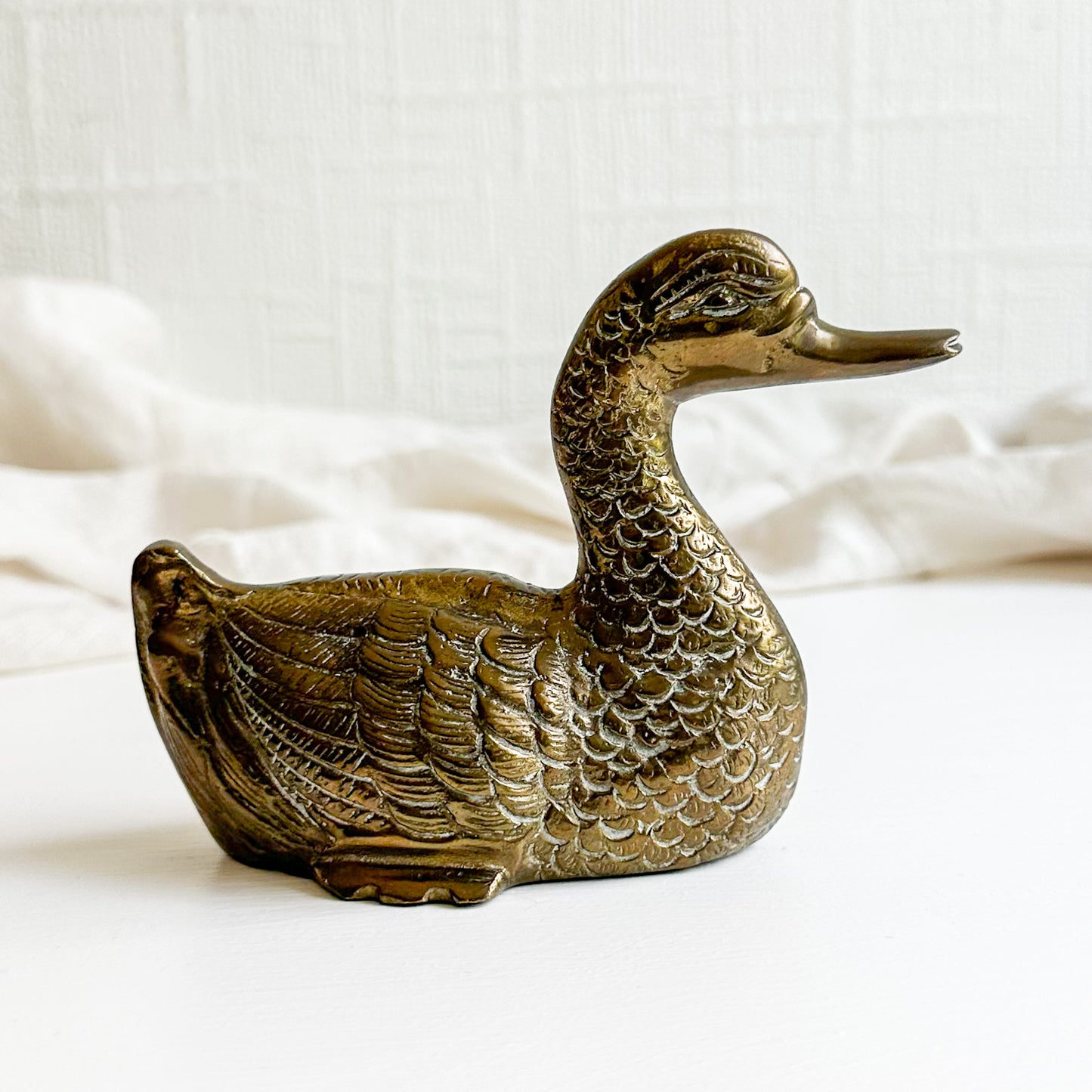 Brass Duck Figurine