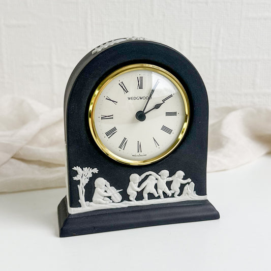 Wedgwood Black Jasperware Clock