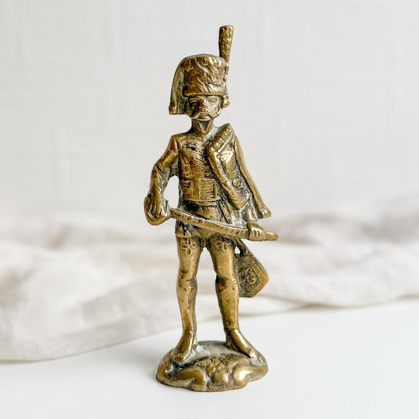 Brass Soldier Figurine - 3