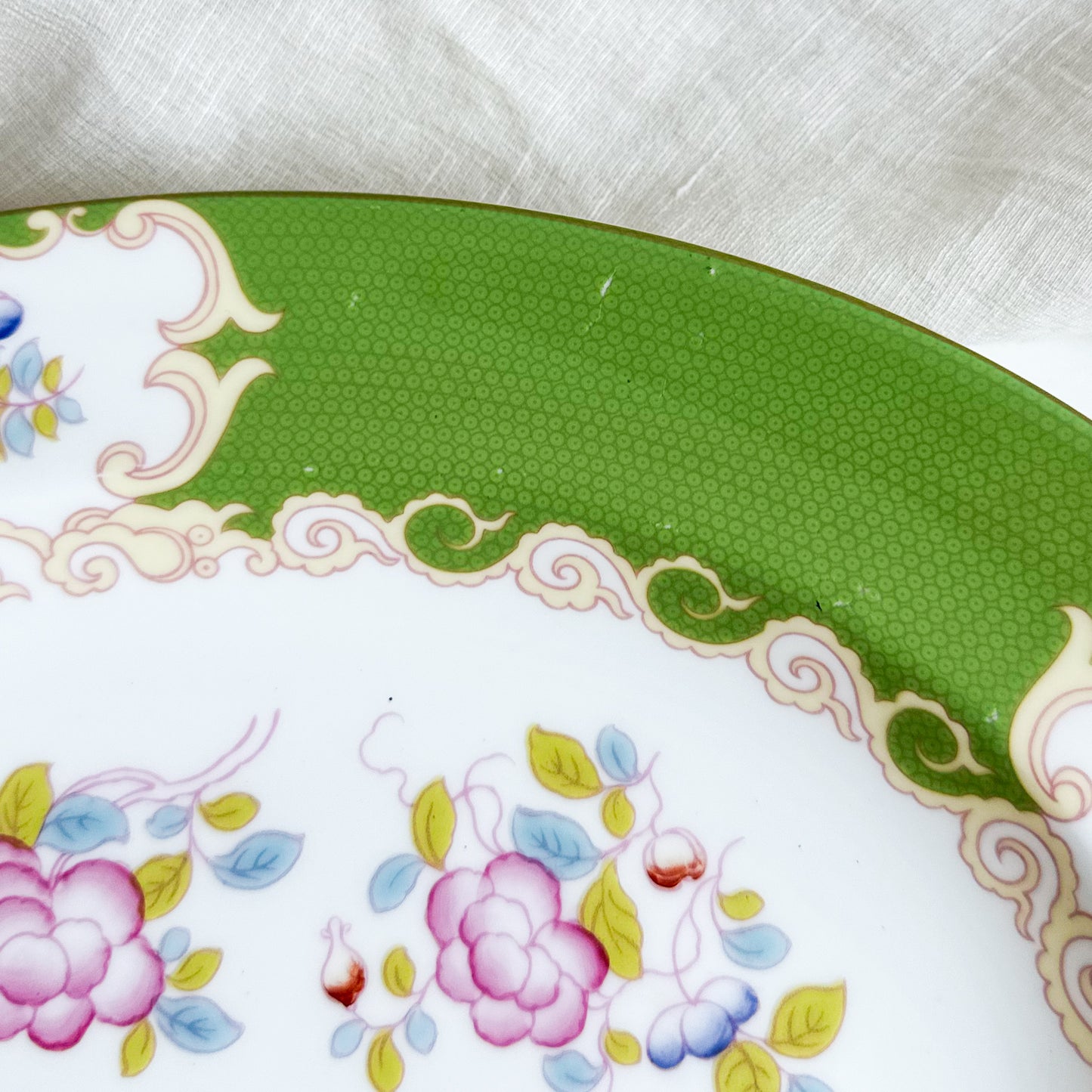 Minton Green Cockatrice Platter