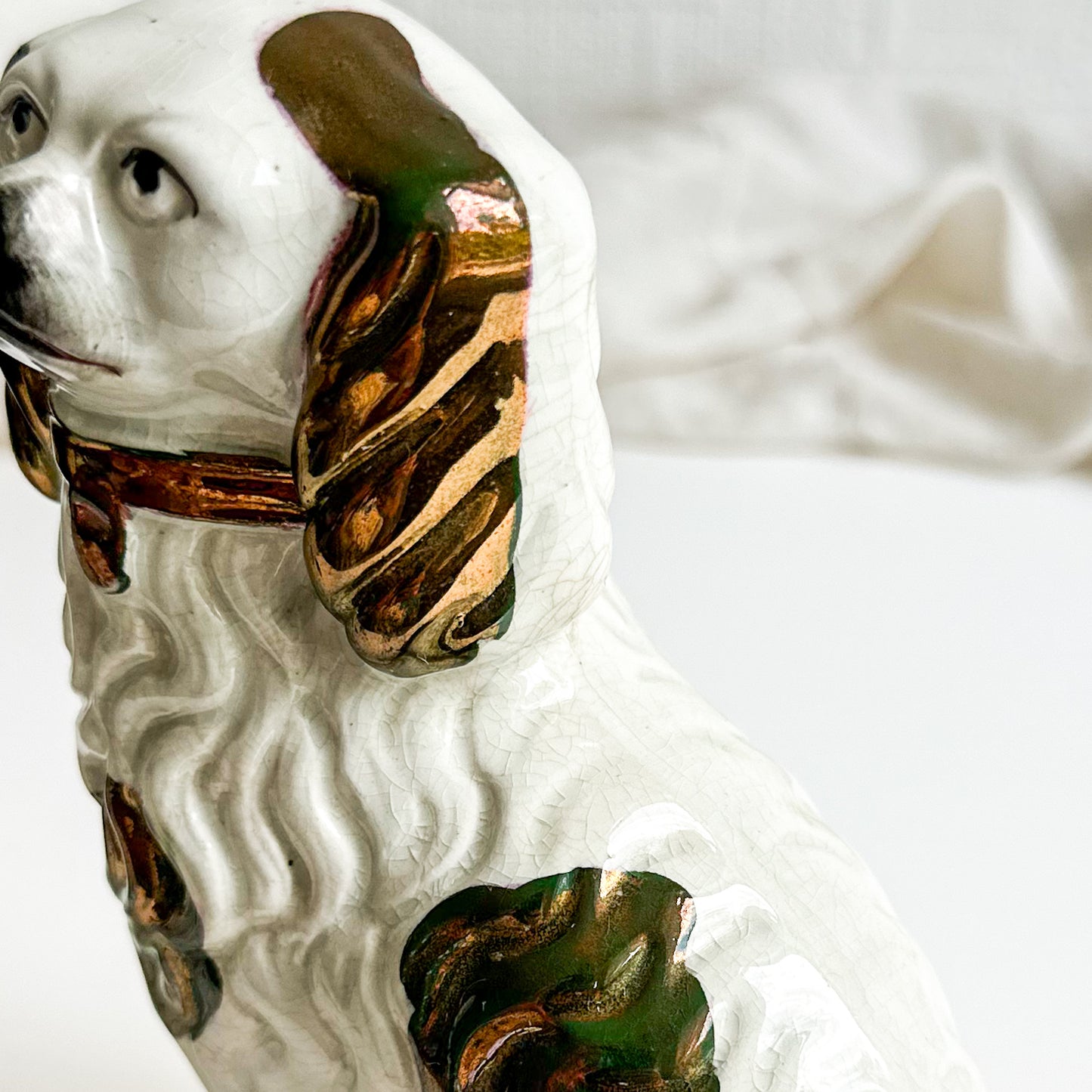 Pair of Small Staffordshire Spaniels
