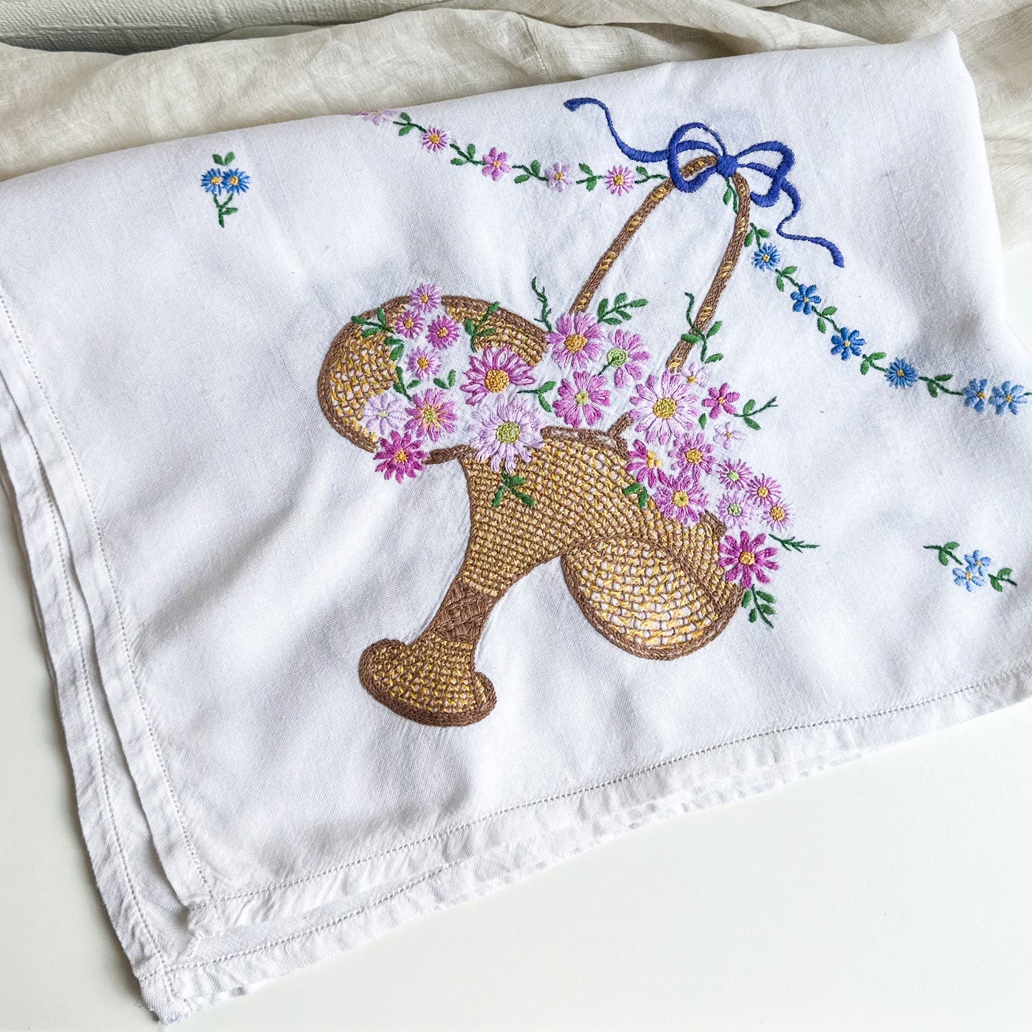 Hand Embroidered Tablecloth