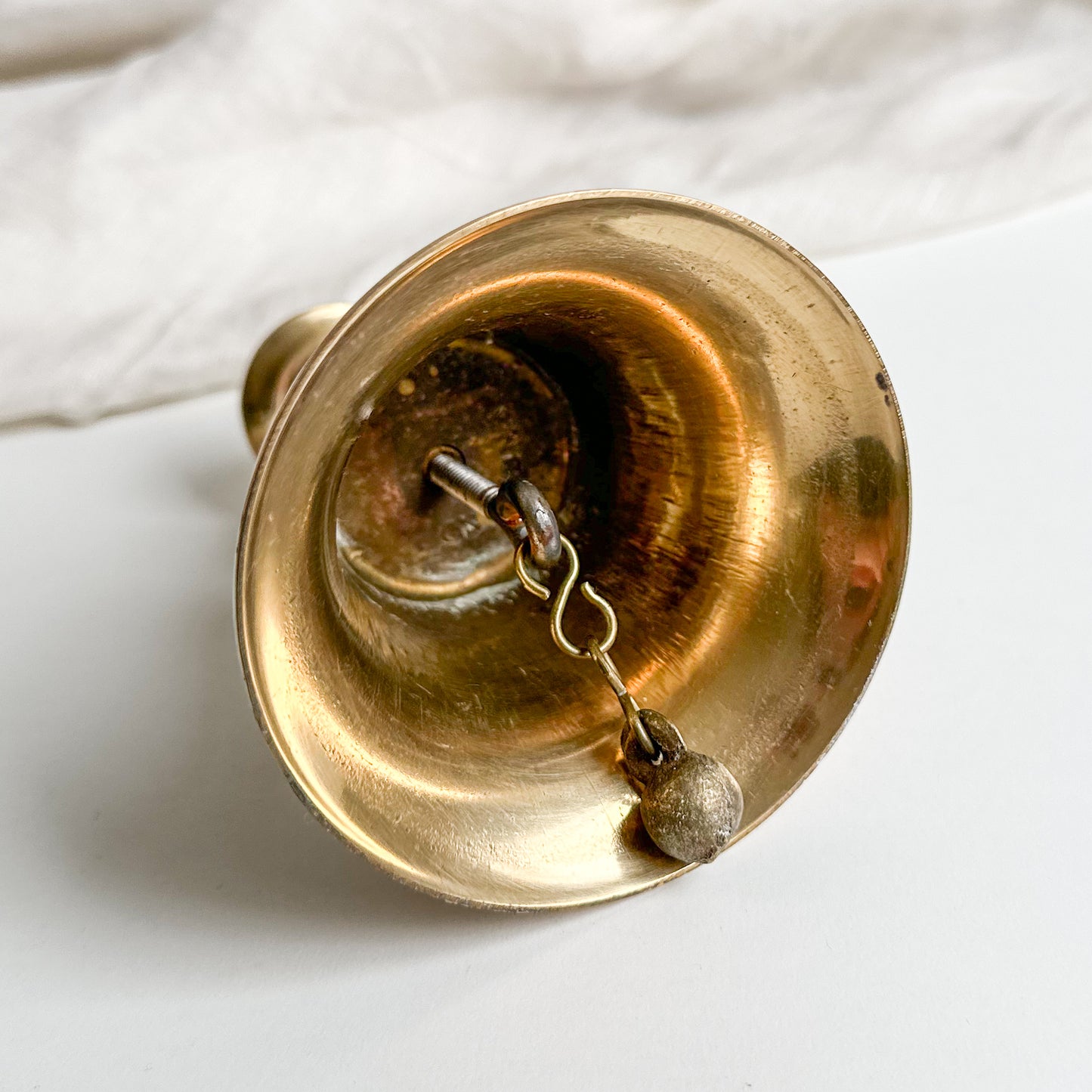 Brass Bell with Candle Holder