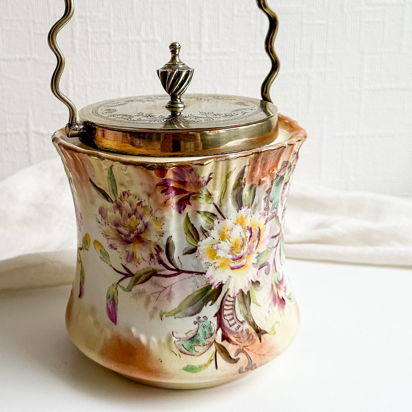 Antique Carlton Ware Biscuit Barrel