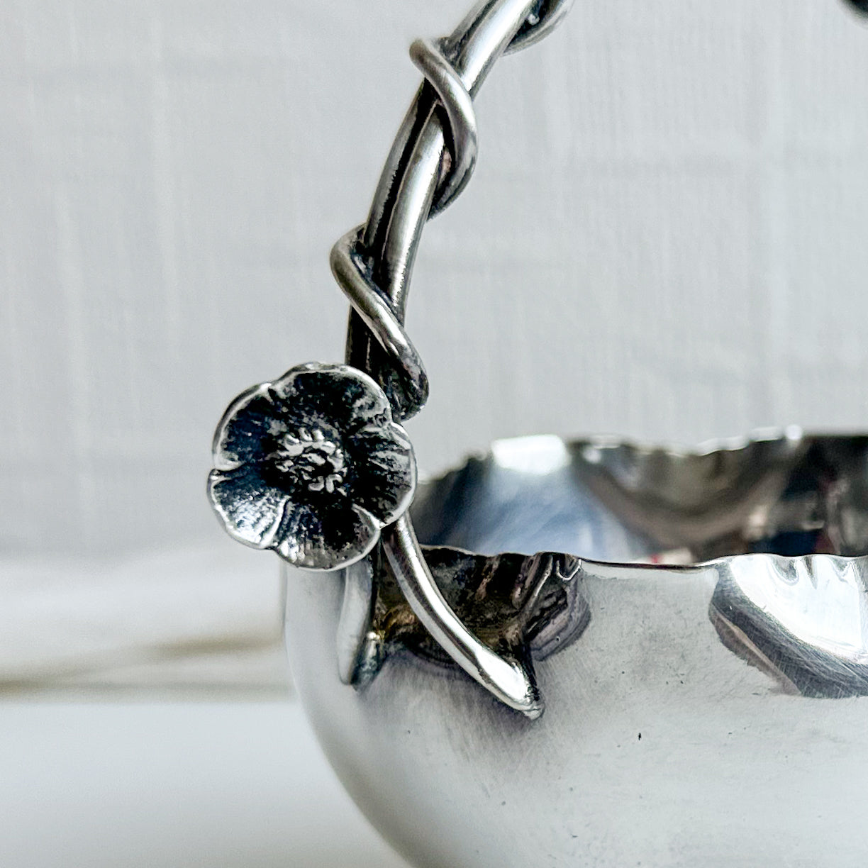 Silver Plated Basket Bowl