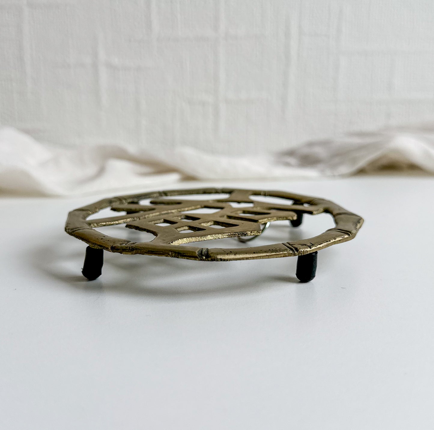 Asian Brass Small Trivet