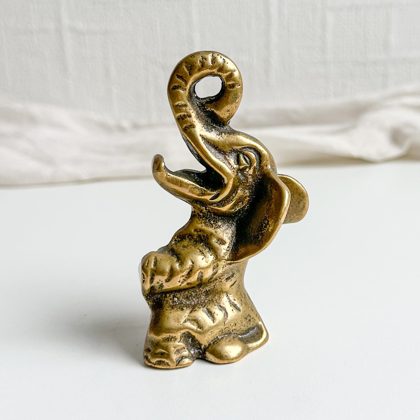 Brass Elephant Figurine