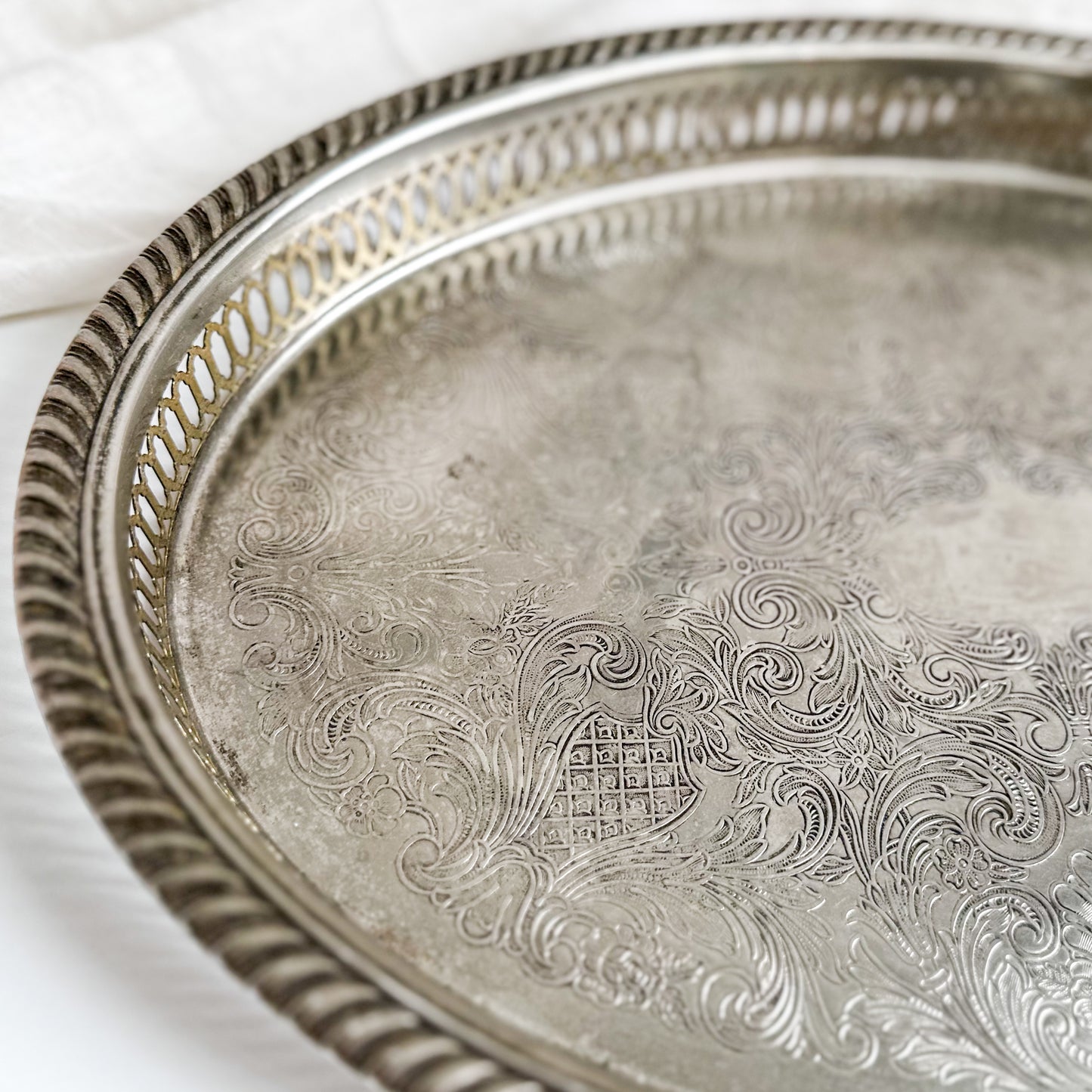 Silver Plated Oval Serving Tray