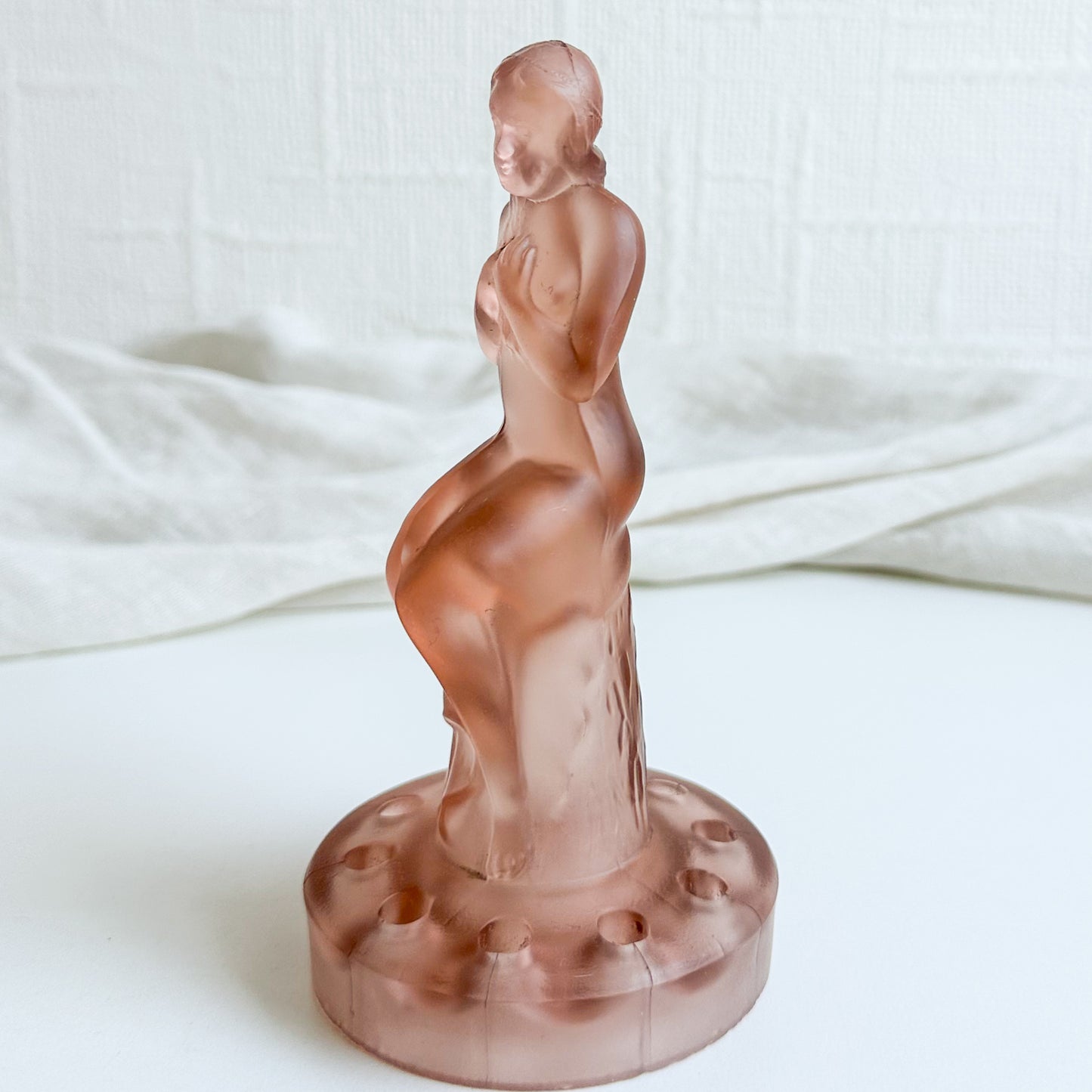 Art Deco Seated Lady Flower Frog