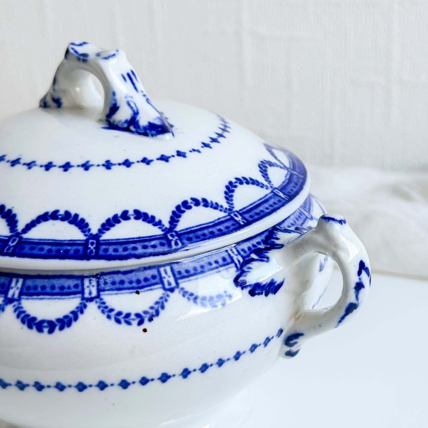 Antique Lidded Gravy Tureen