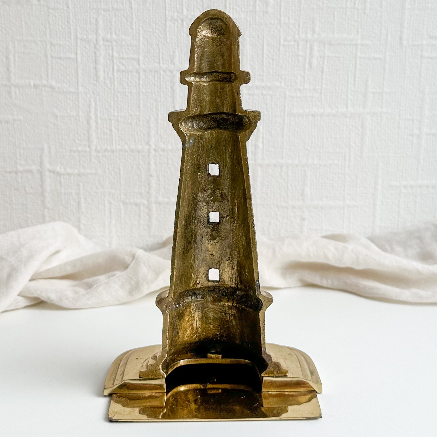 Brass Lighthouse Bookend