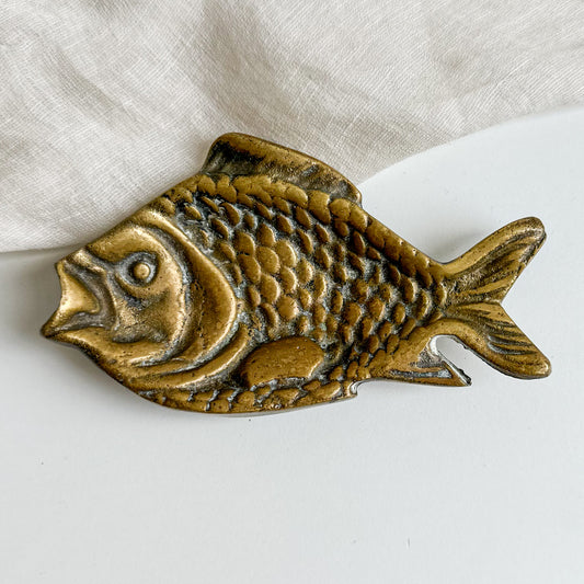 Brass Fish Trinket Dish