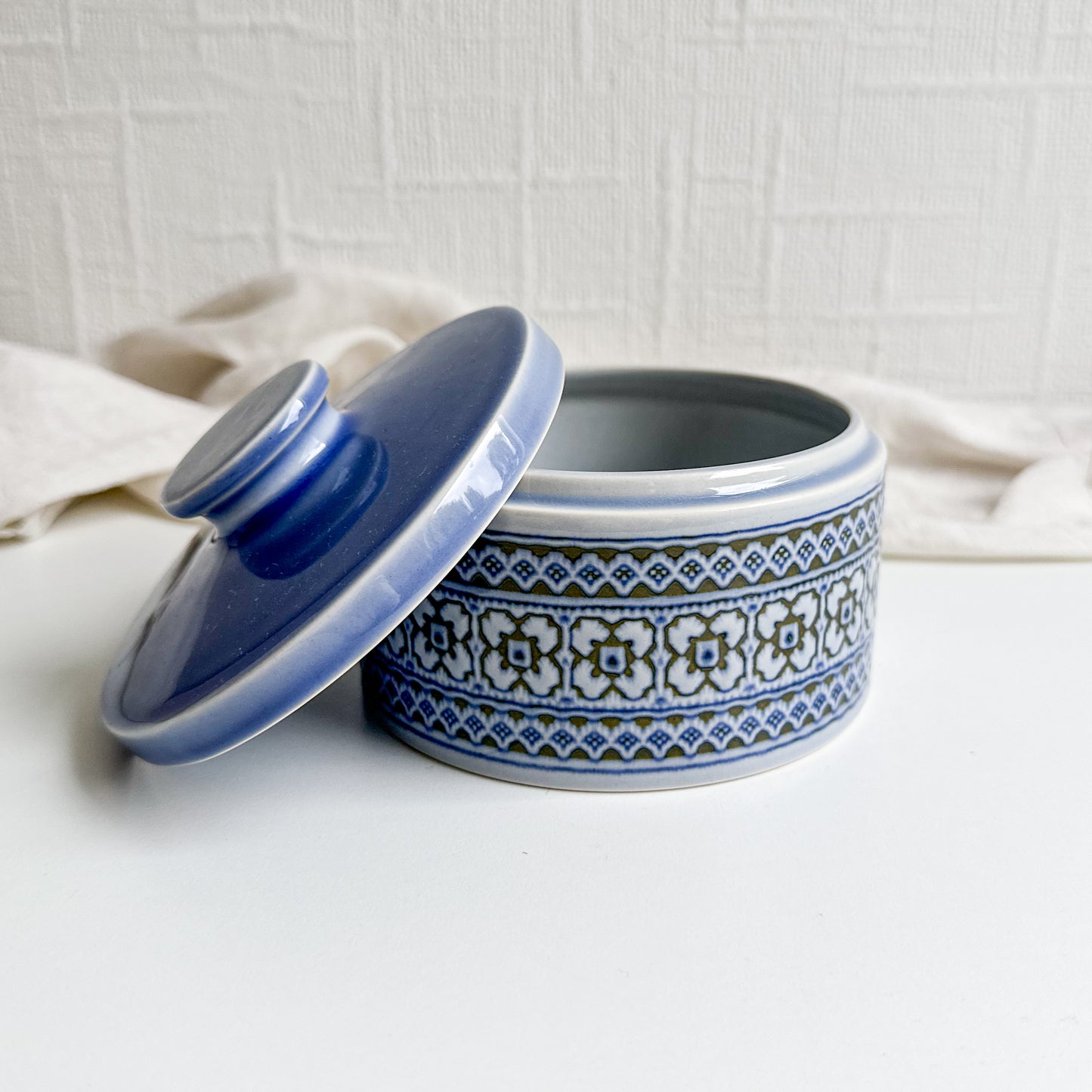 Hornsea “Tapestry” Round Butter Dish