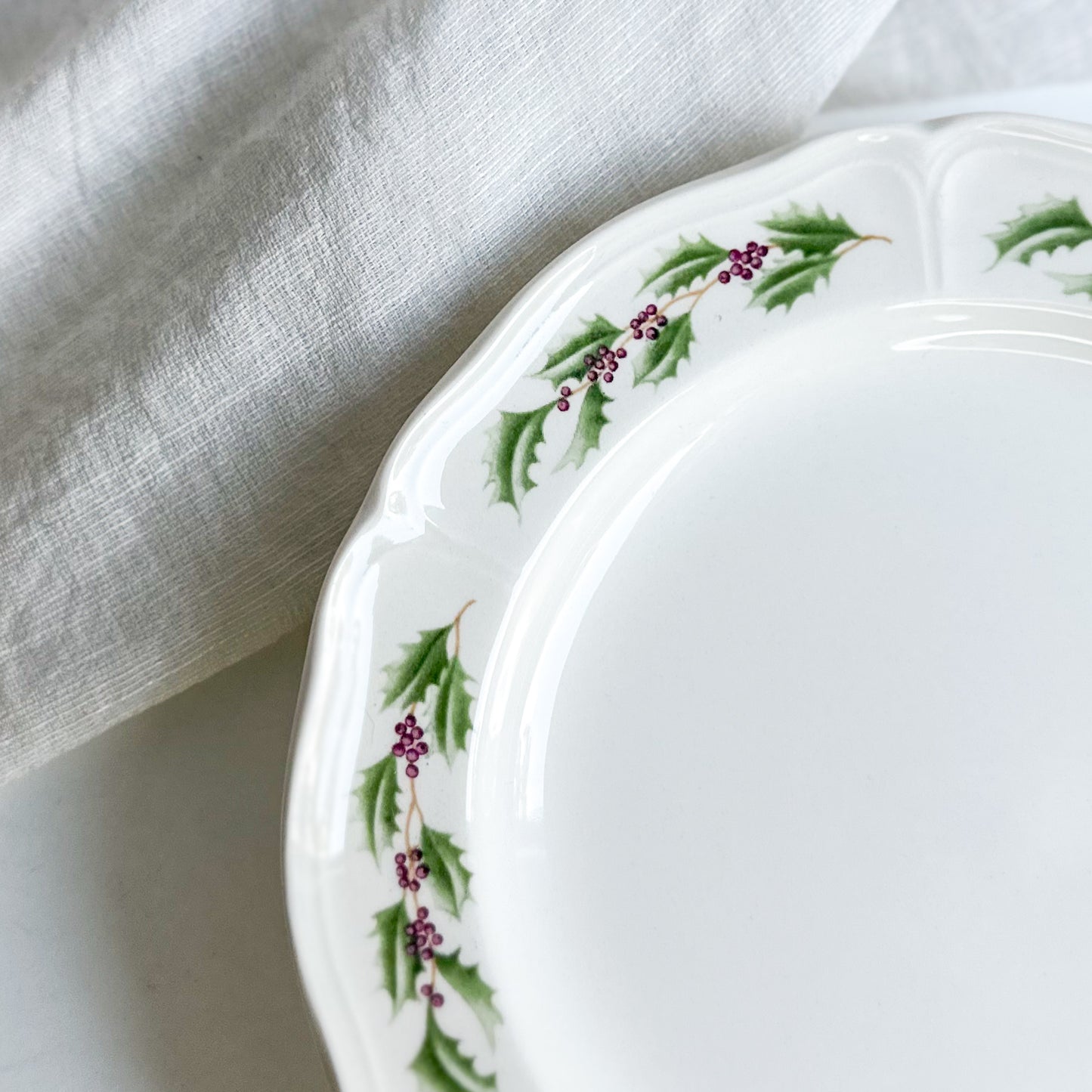 Pair of Wedgwood “Queen’s Holly” Small Plates