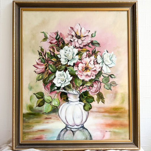 Large Floral Oil Painting