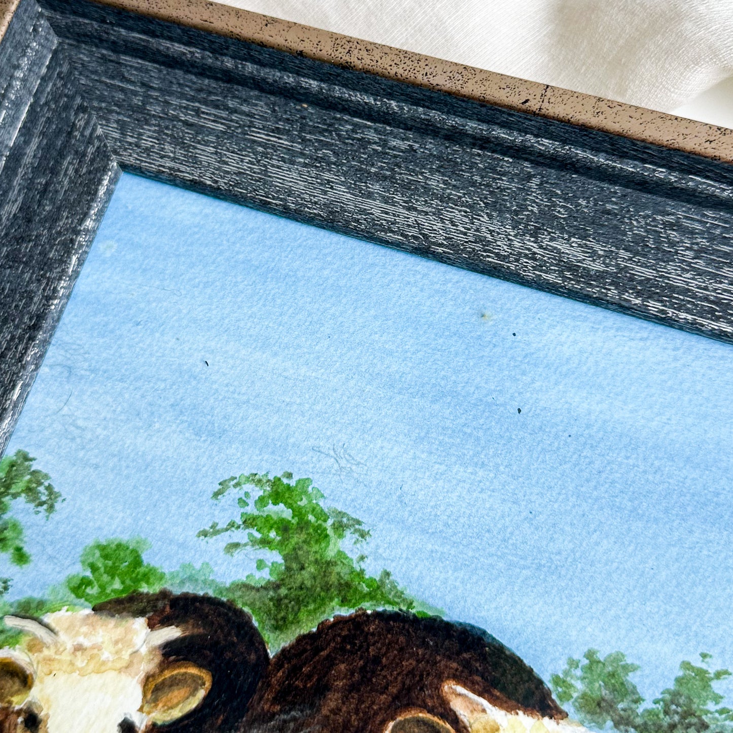 Original Watercolour with Cows