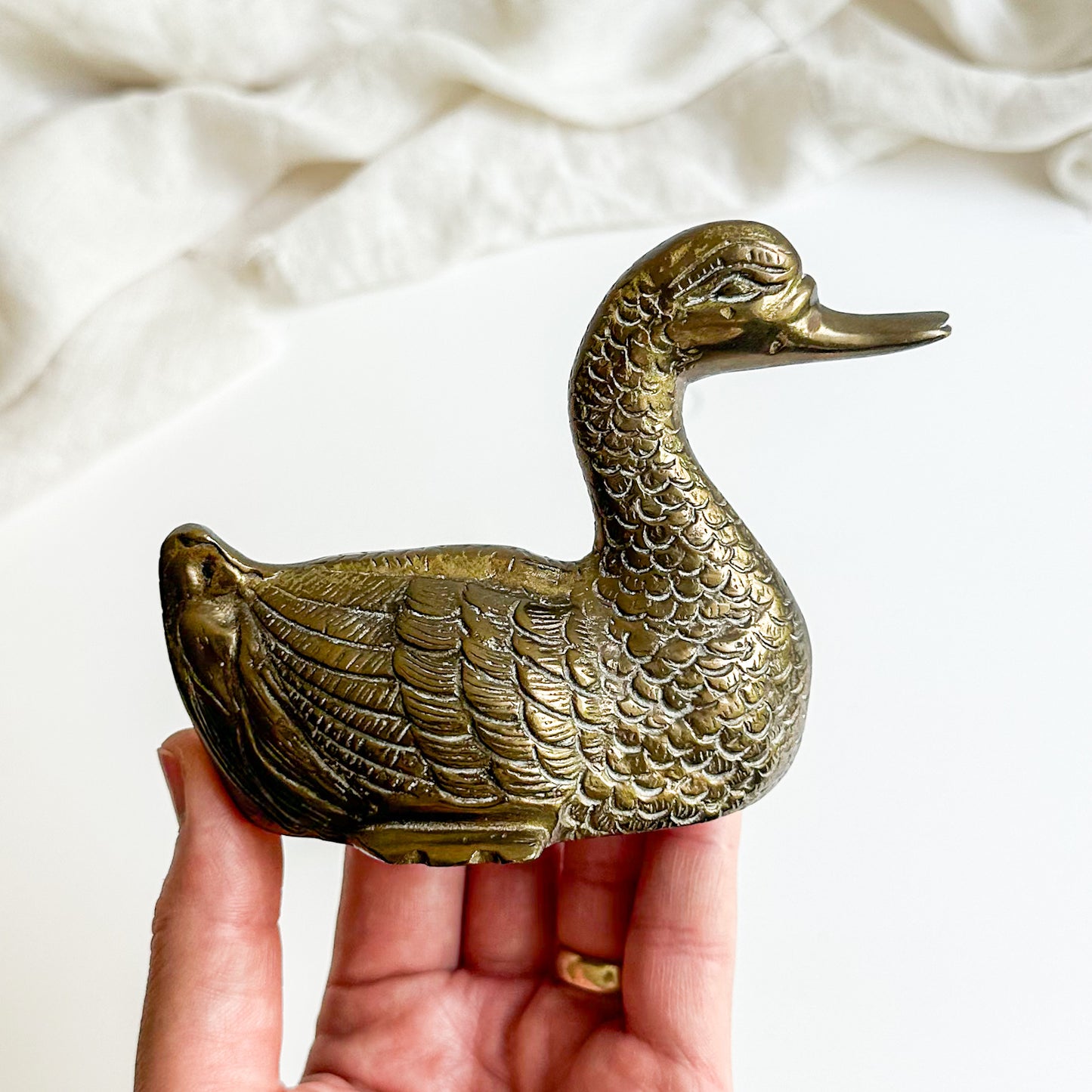 Brass Duck Figurine