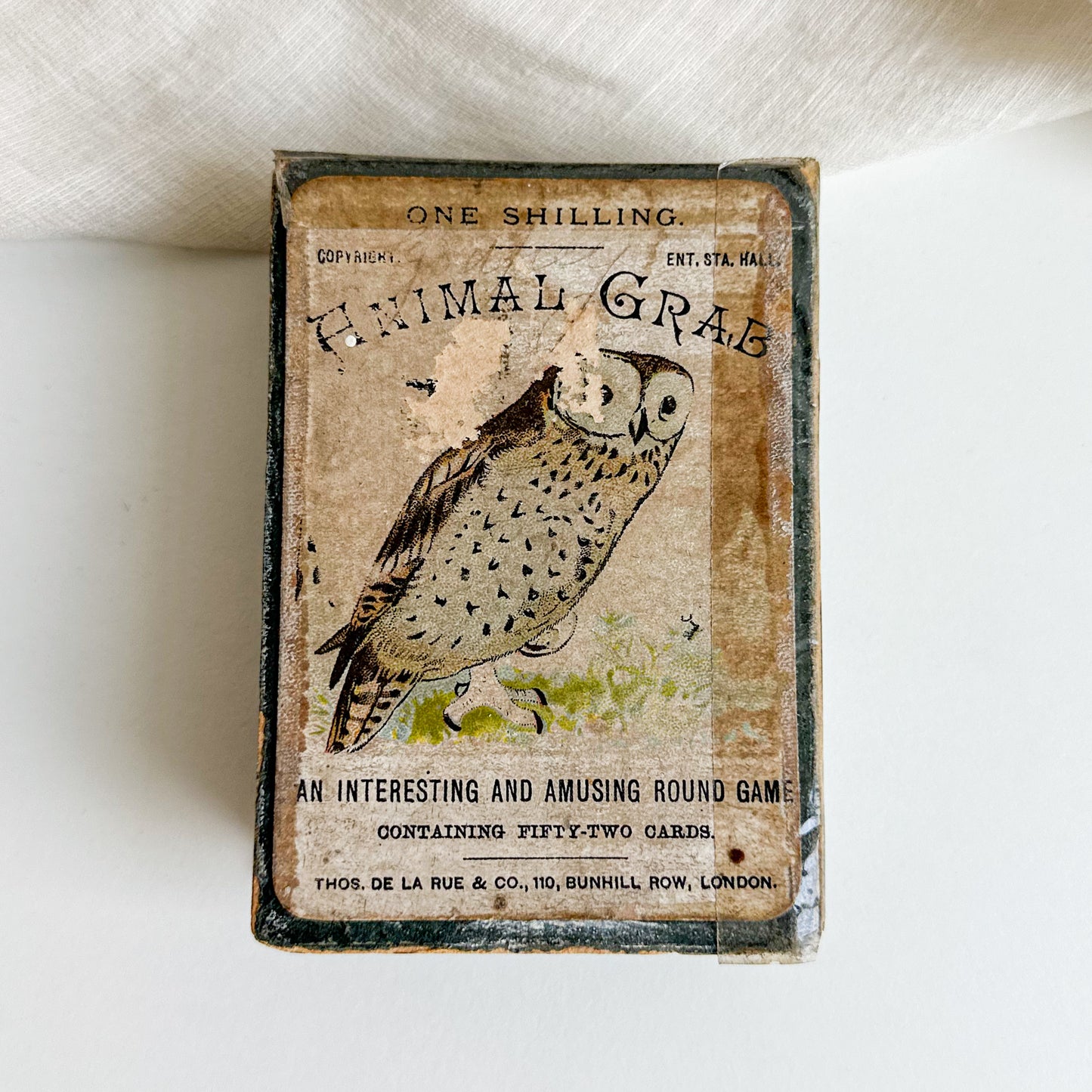 Antique “Animal Grab” Card Game