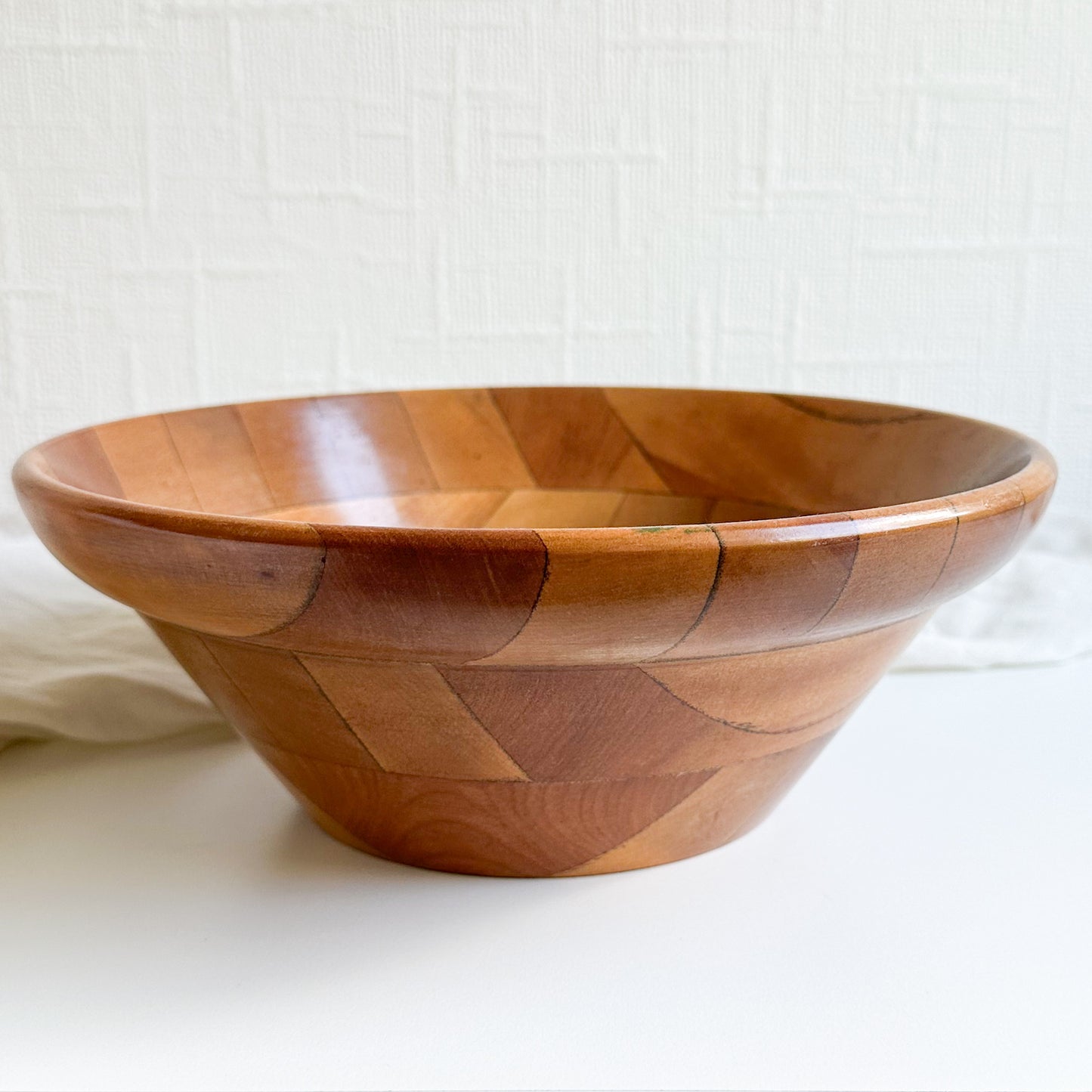 Mid Century Wooden Bowl