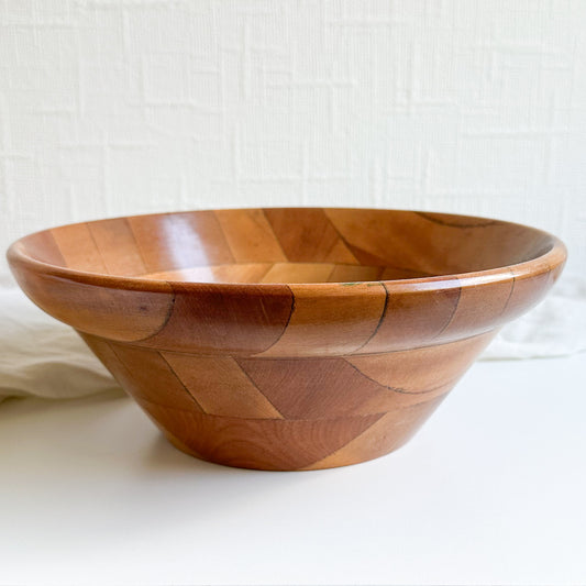 Mid Century Wooden Bowl