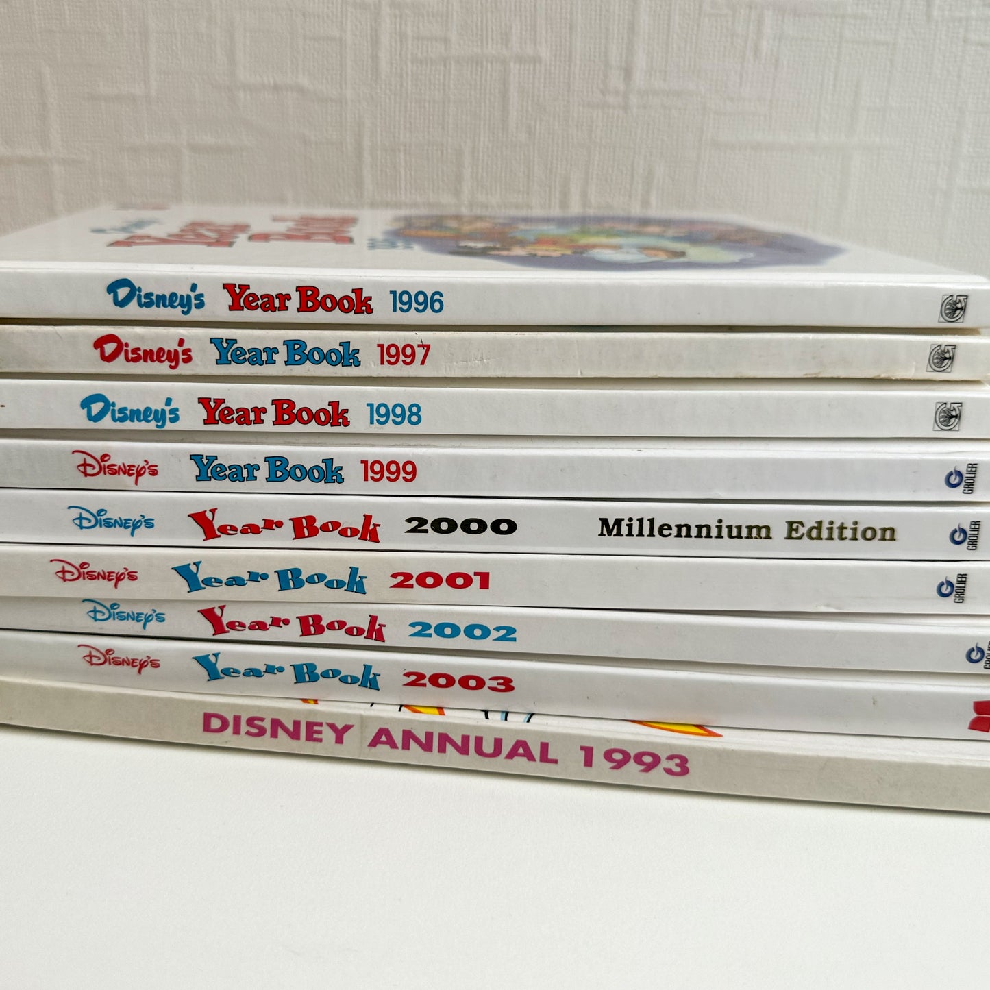 Lot of 9 Disney Year Books