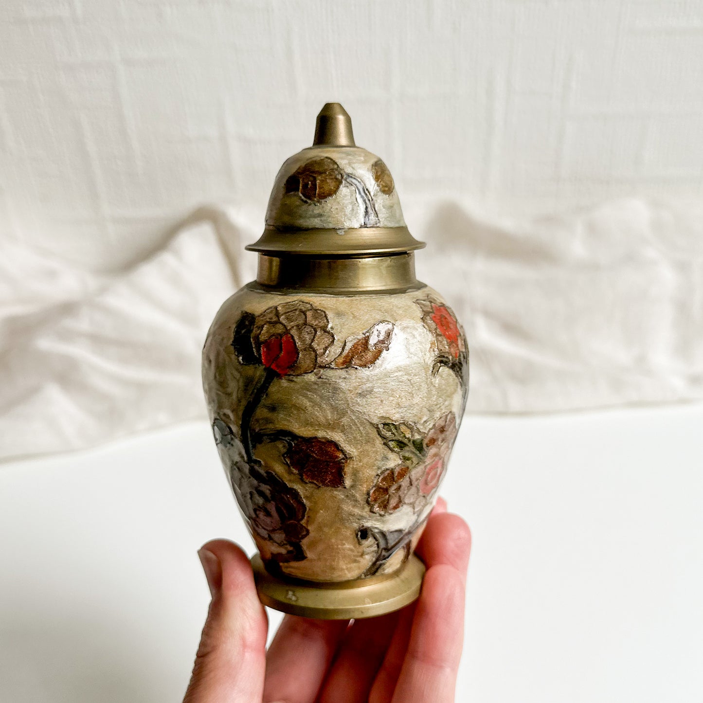 Small Cloisonné Urn with Lid