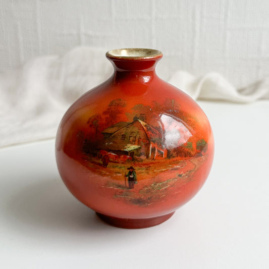 Antique Ball Shaped Bud Vase 1