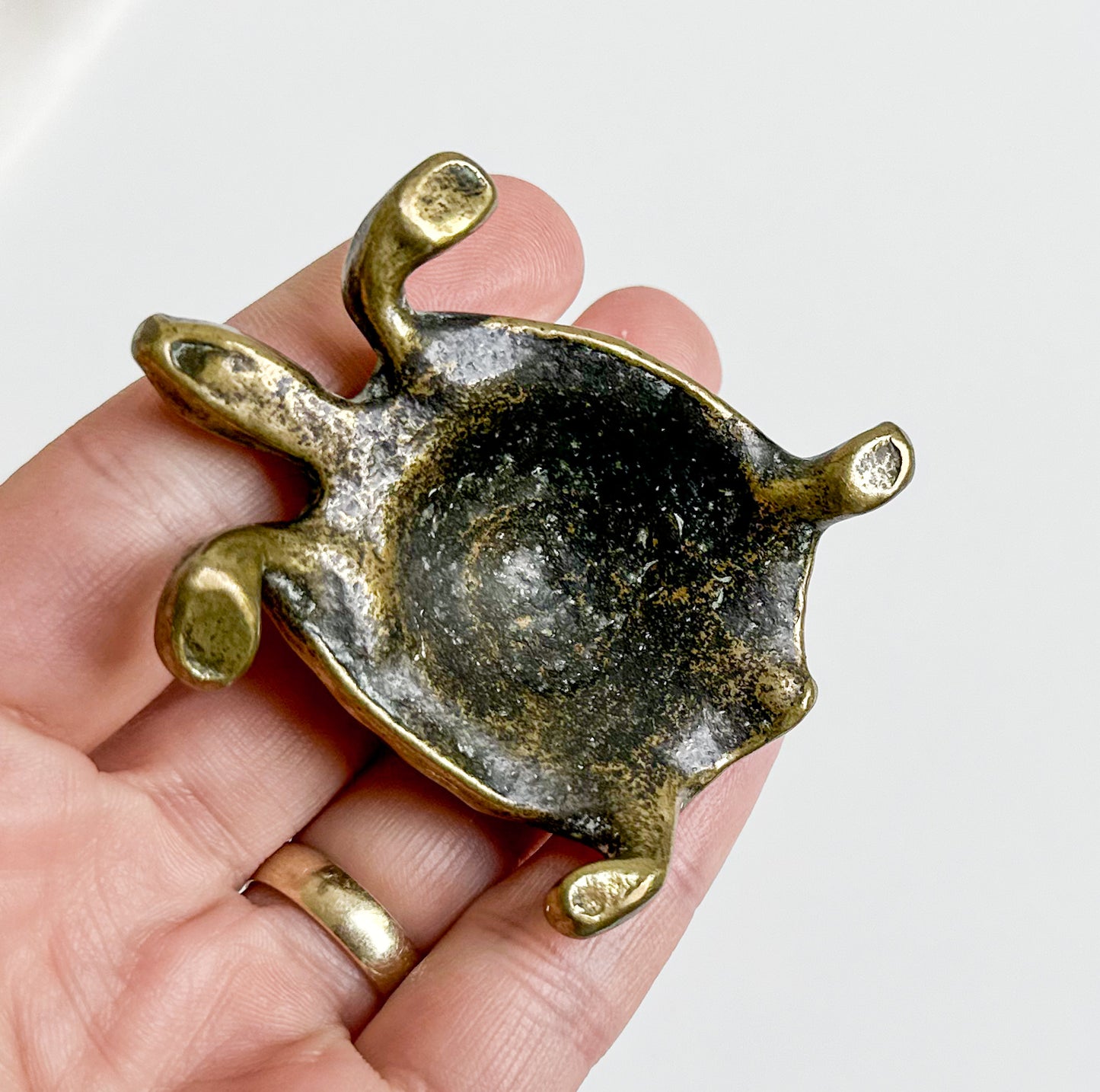 Small Brass Turtle Figurine