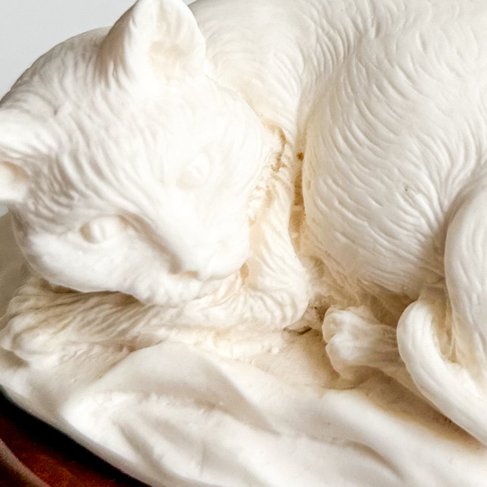 White Cat Figurine