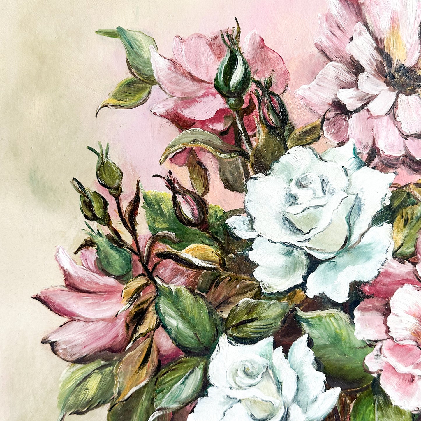 Large Floral Oil Painting