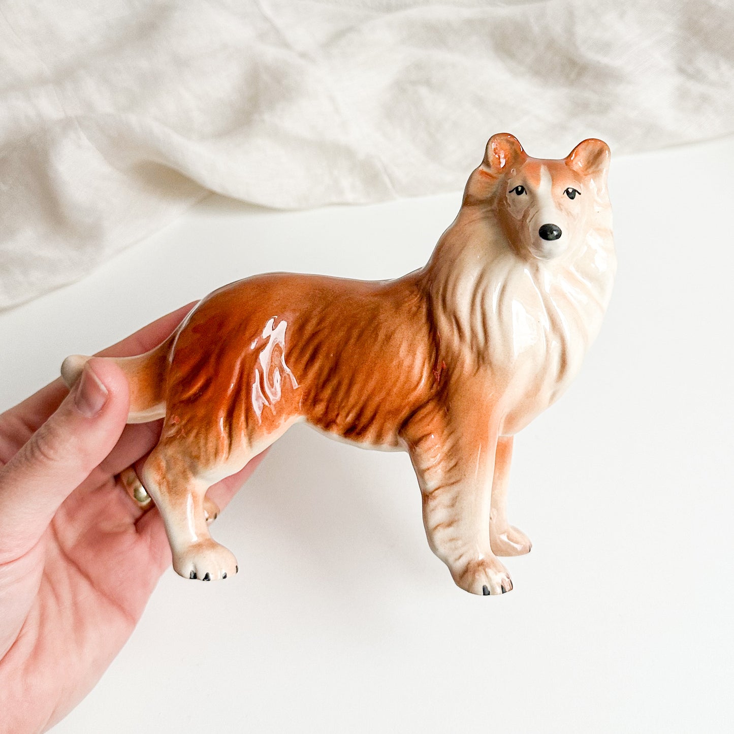 Melba Ware Collie Dog Statue