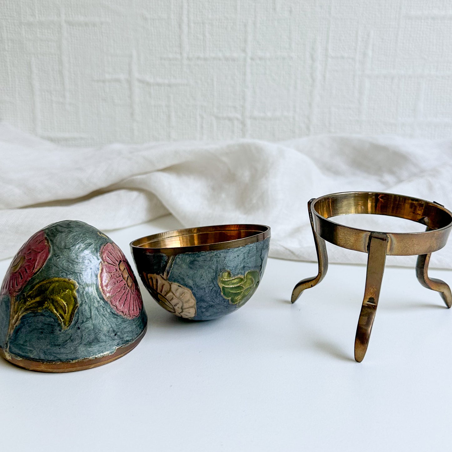 Cloisonné Egg Shaped Box