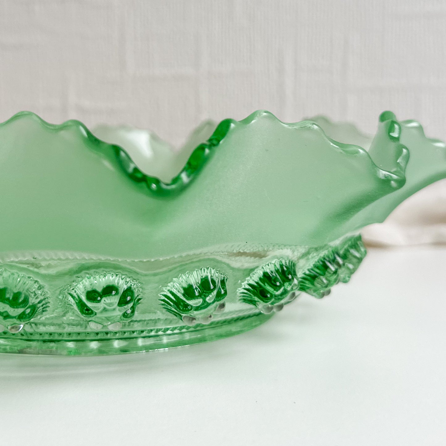 Davidson Green Glass Bowl