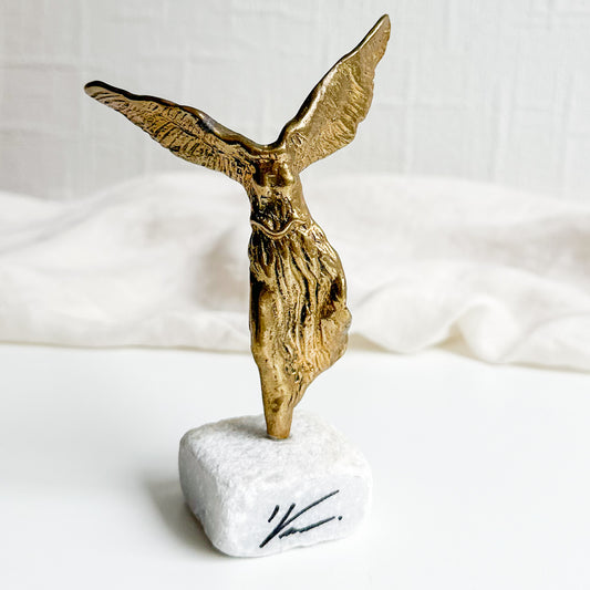 Brass Nike with Wings