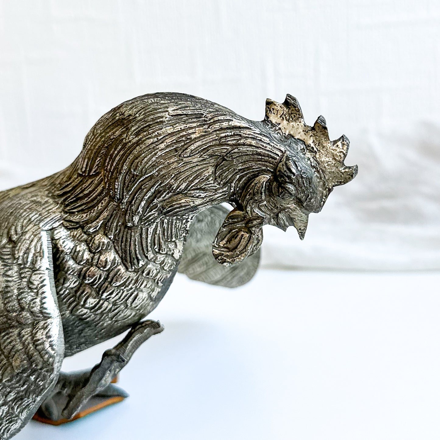 Metal Rooster Figurine