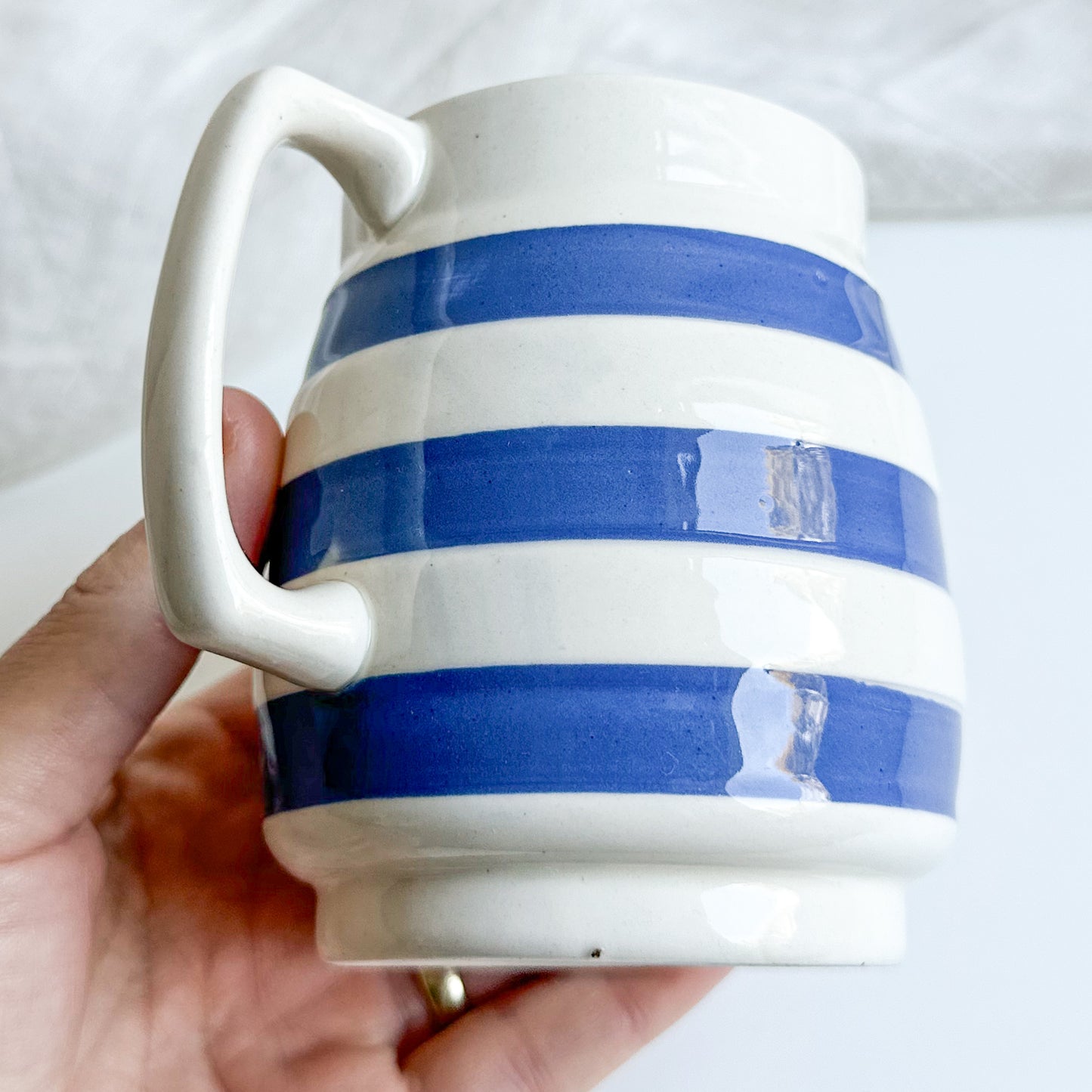 Chef Ware Jug with Blue Stripes