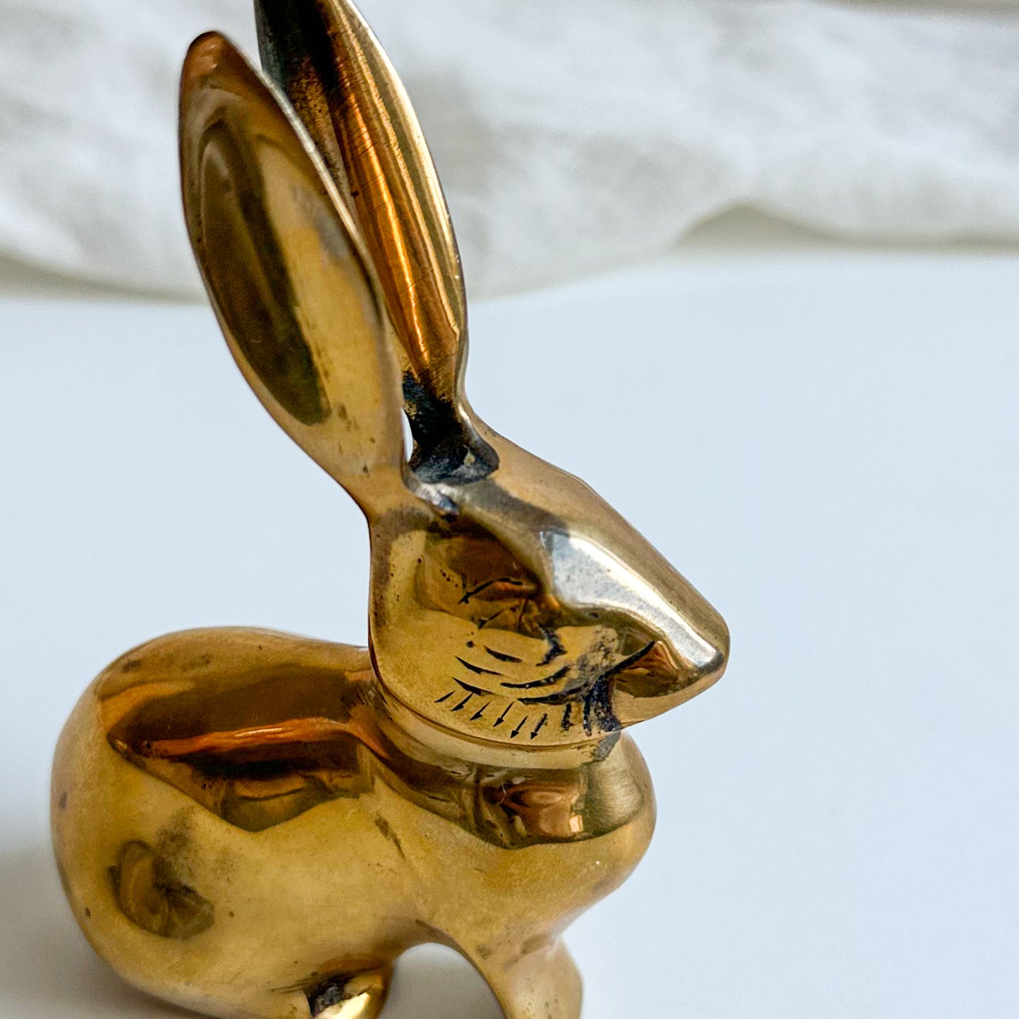 Brass Bunny Figurine