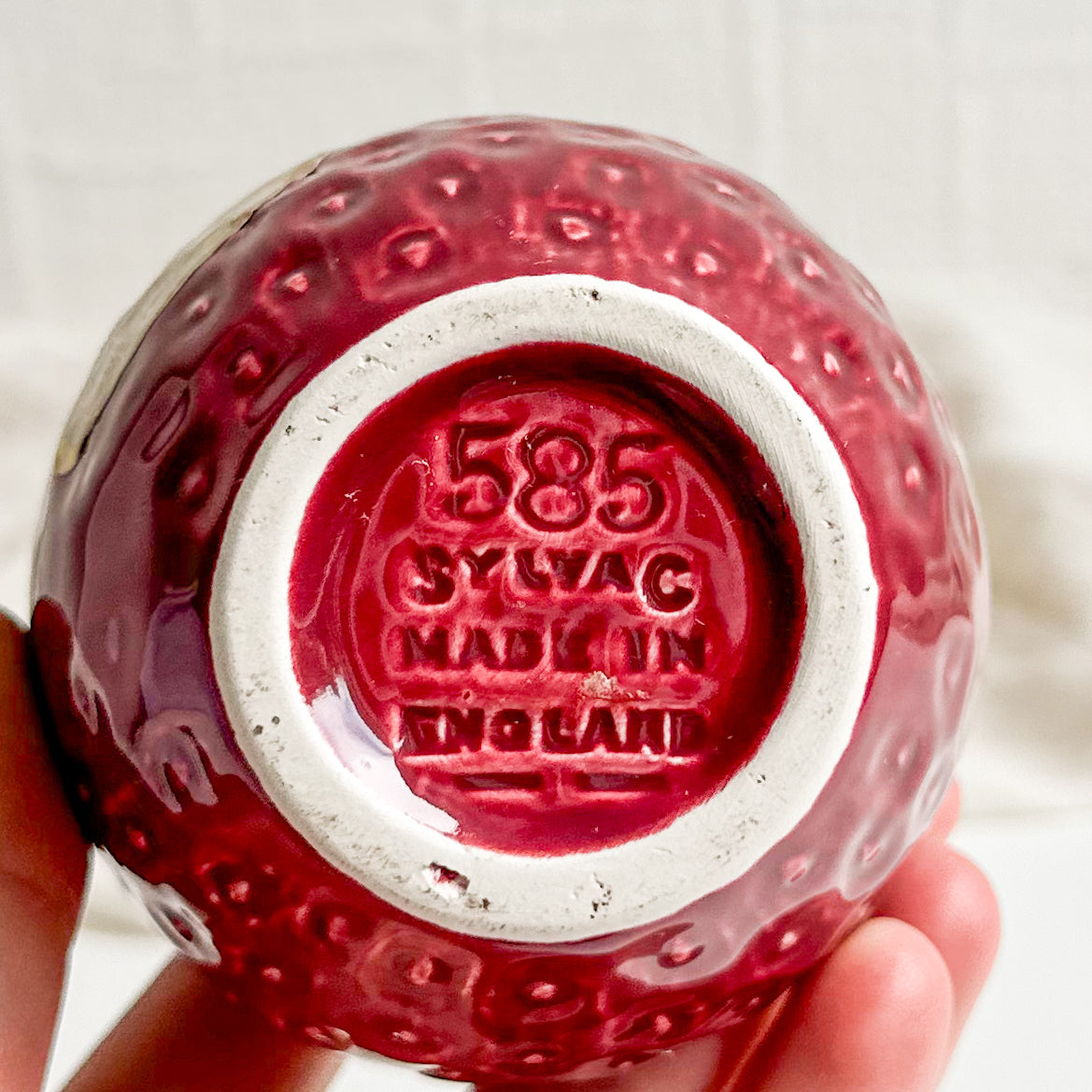 Sylvac Strawberry Jam Pot