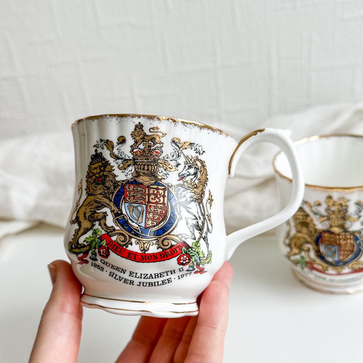 Pair of Commemorative Teacups