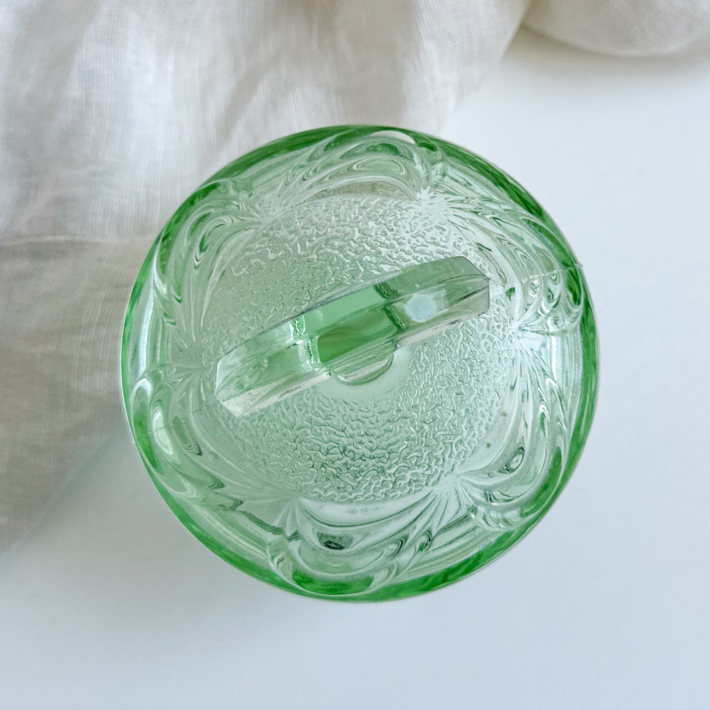 Art Deco Glass Trinket Bowl