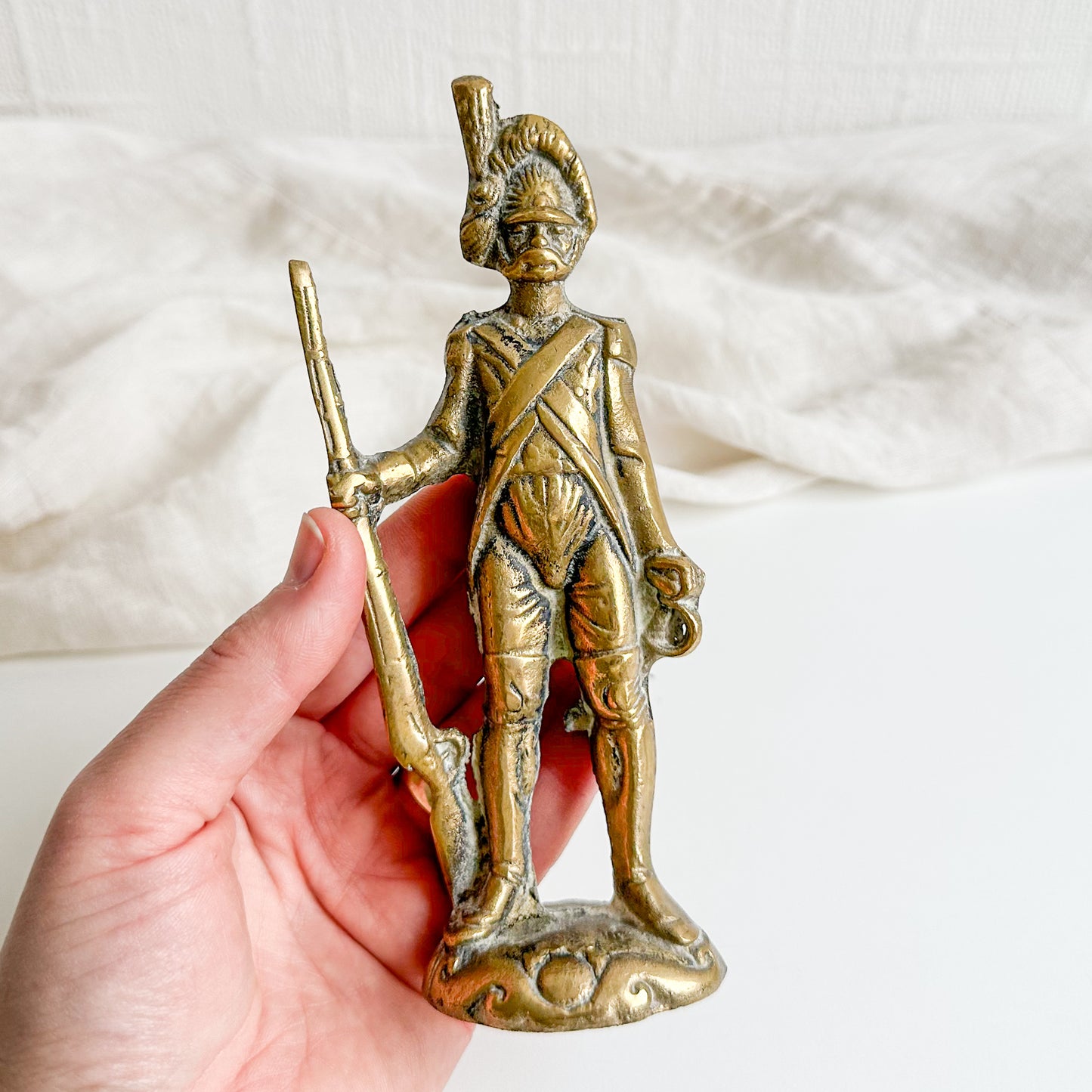 Brass Soldier Figurine - 1