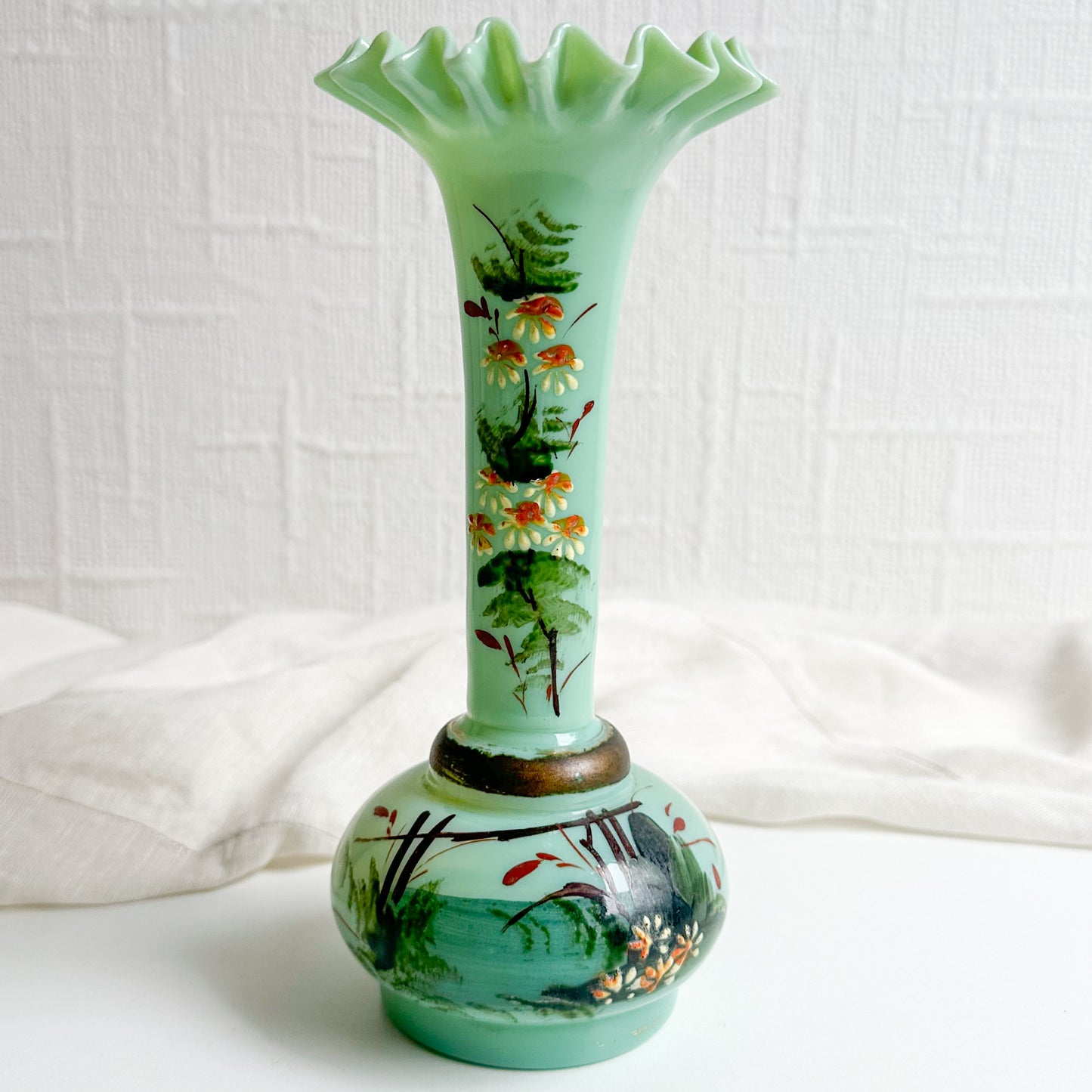 Victorian Hand Painted Vase